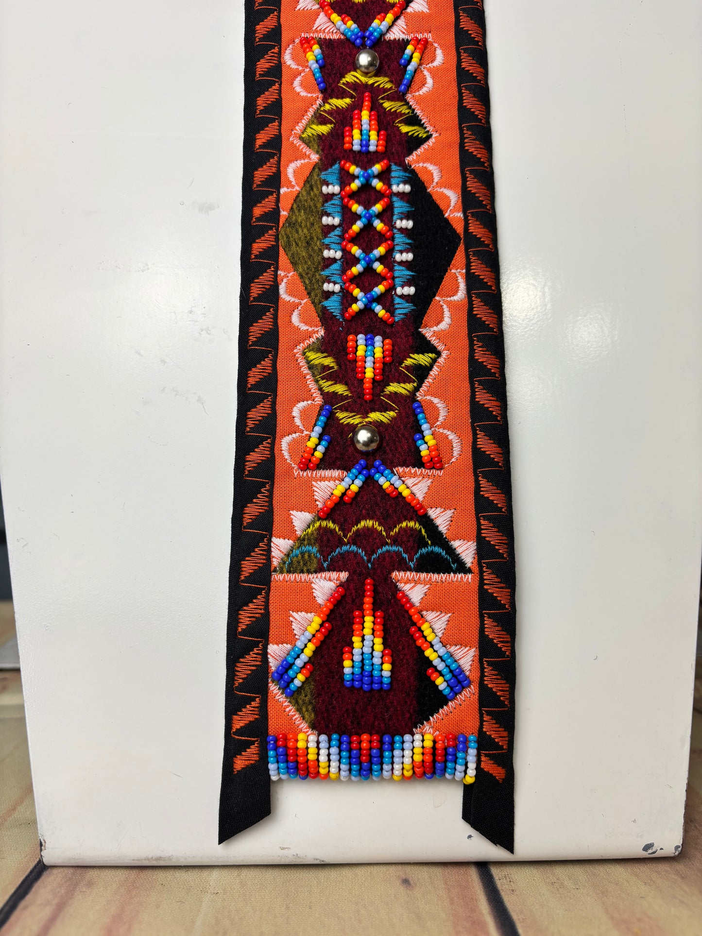 3 band Applique Necktie