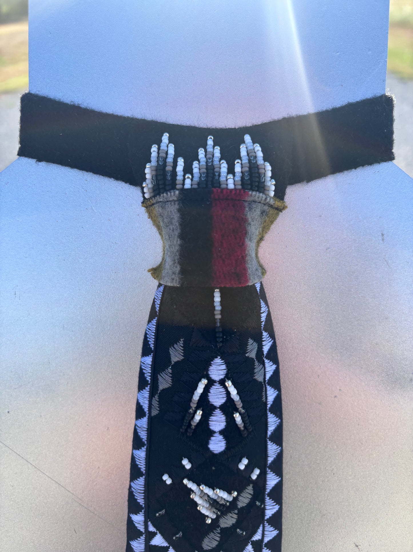 Midnight Glow Applique Necktie