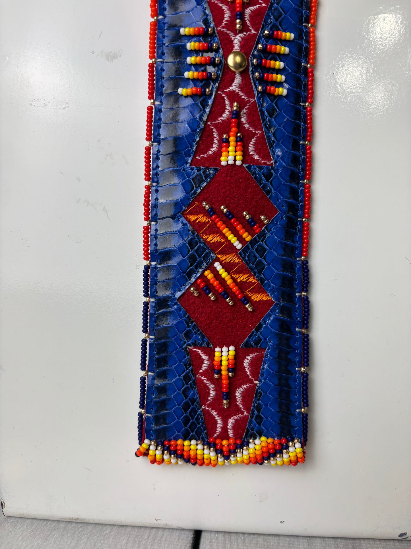 Snake Skin Appliqué Necktie