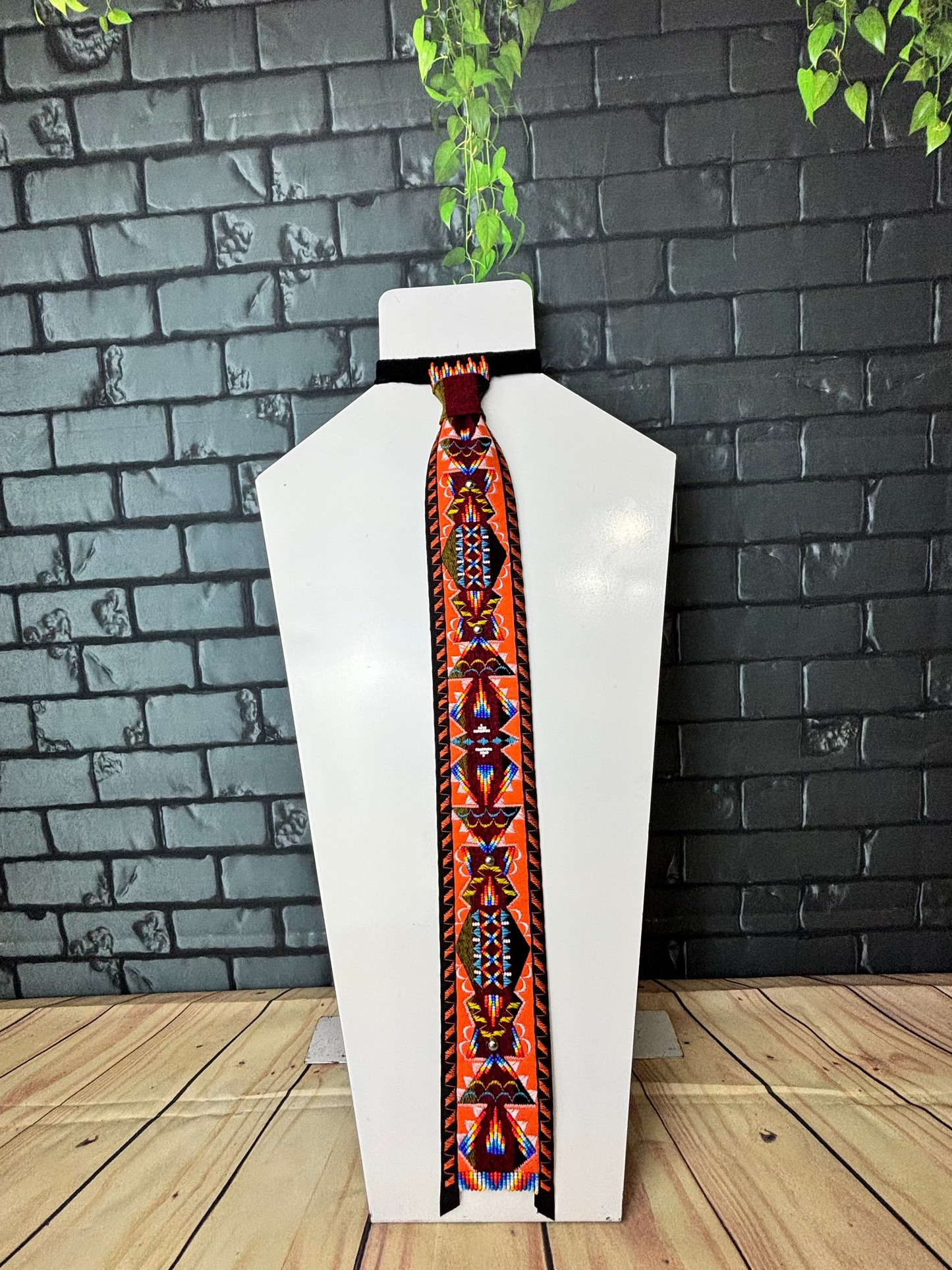 3 band Applique Necktie