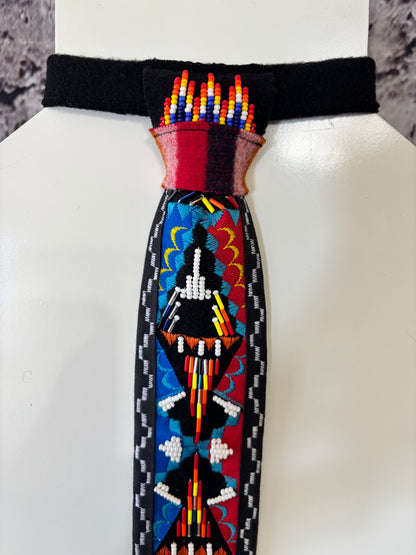 Red & Blue Appliqué Necktie