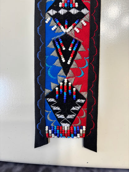 Red & Blue Appliqué Necktie