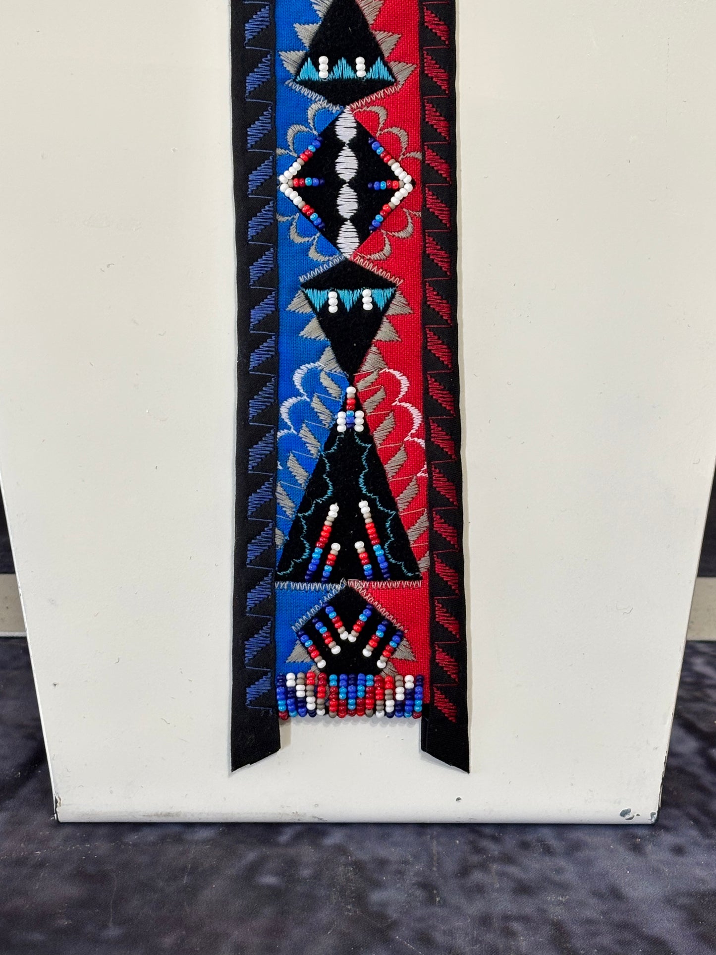 Red & Blue Appliqué Necktie