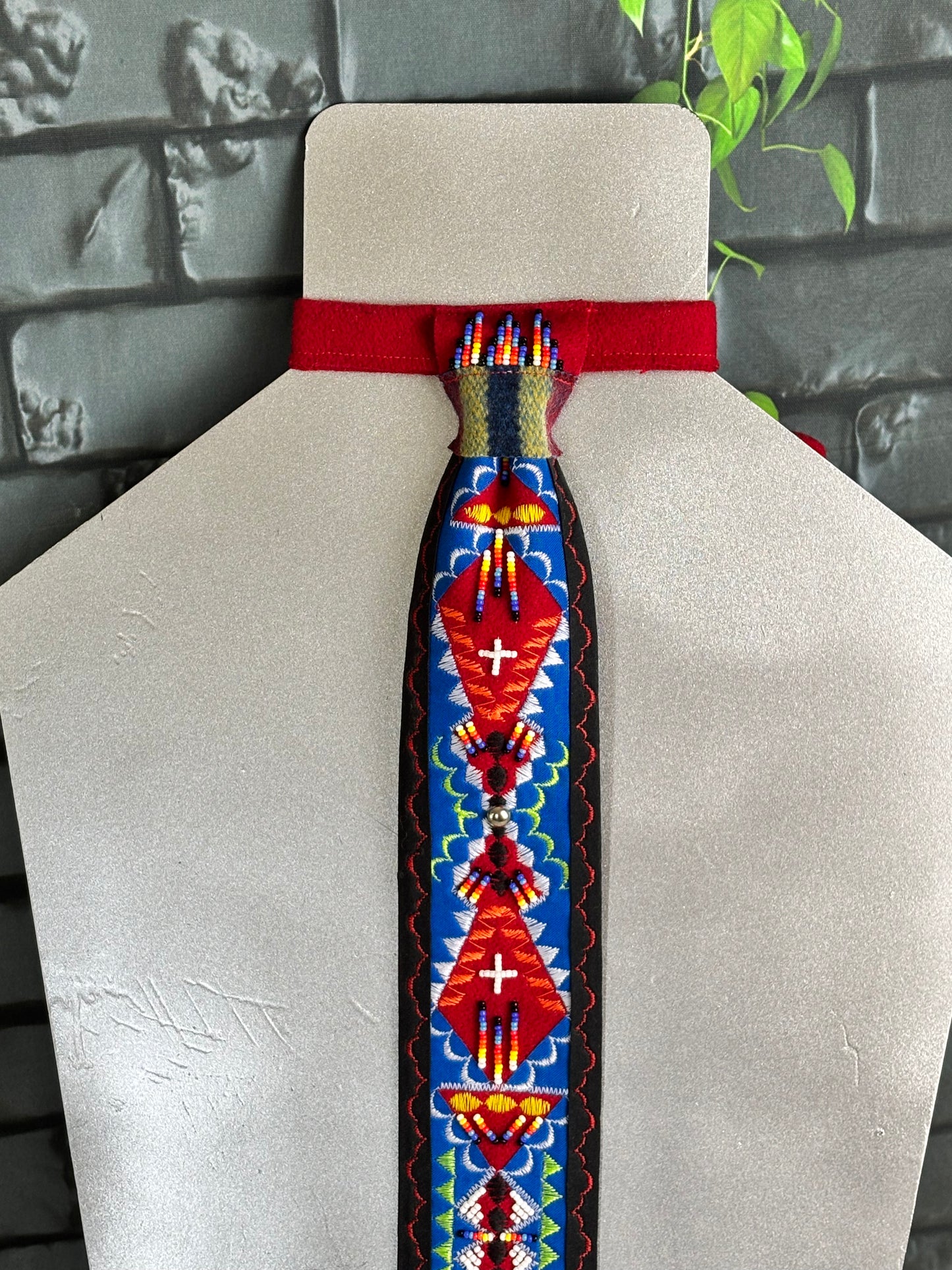 Red Appliqué Necktie