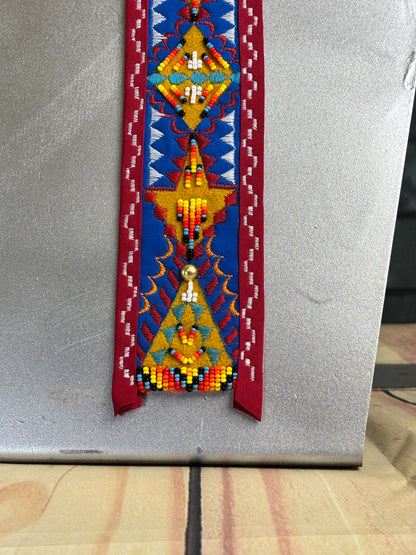 Gold & Red Appliqué Necktie
