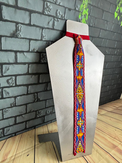 Gold & Red Appliqué Necktie