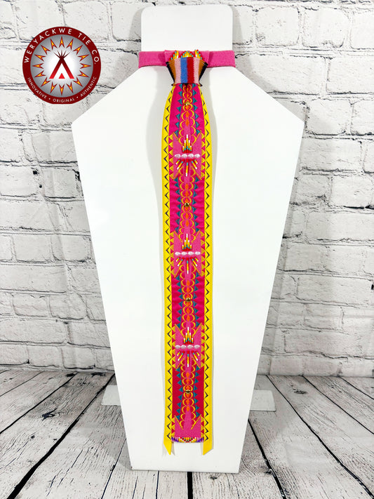 Appliqué Necktie “Think Pink”