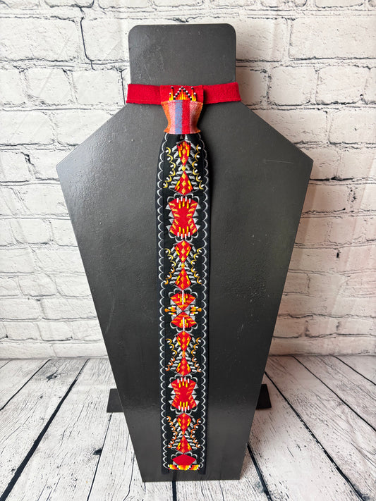 Red & Black (Fire) Appliqué Necktie