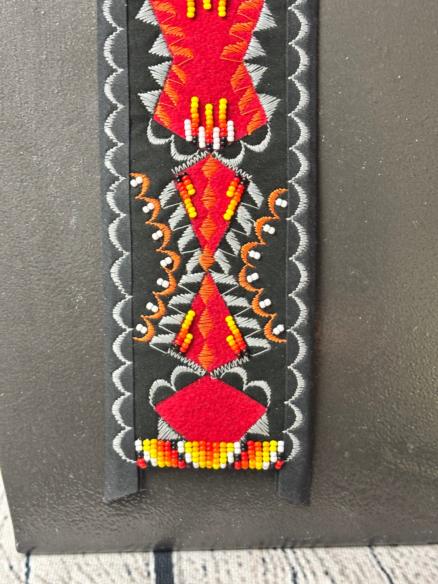Red & Black (Fire) Appliqué Necktie