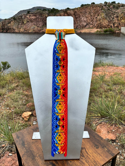 Red & Blue Appliqué Necktie