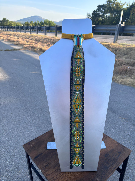 Emerald Applique Necktie