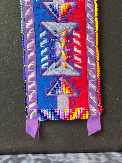 Violet Appliqué Necktie