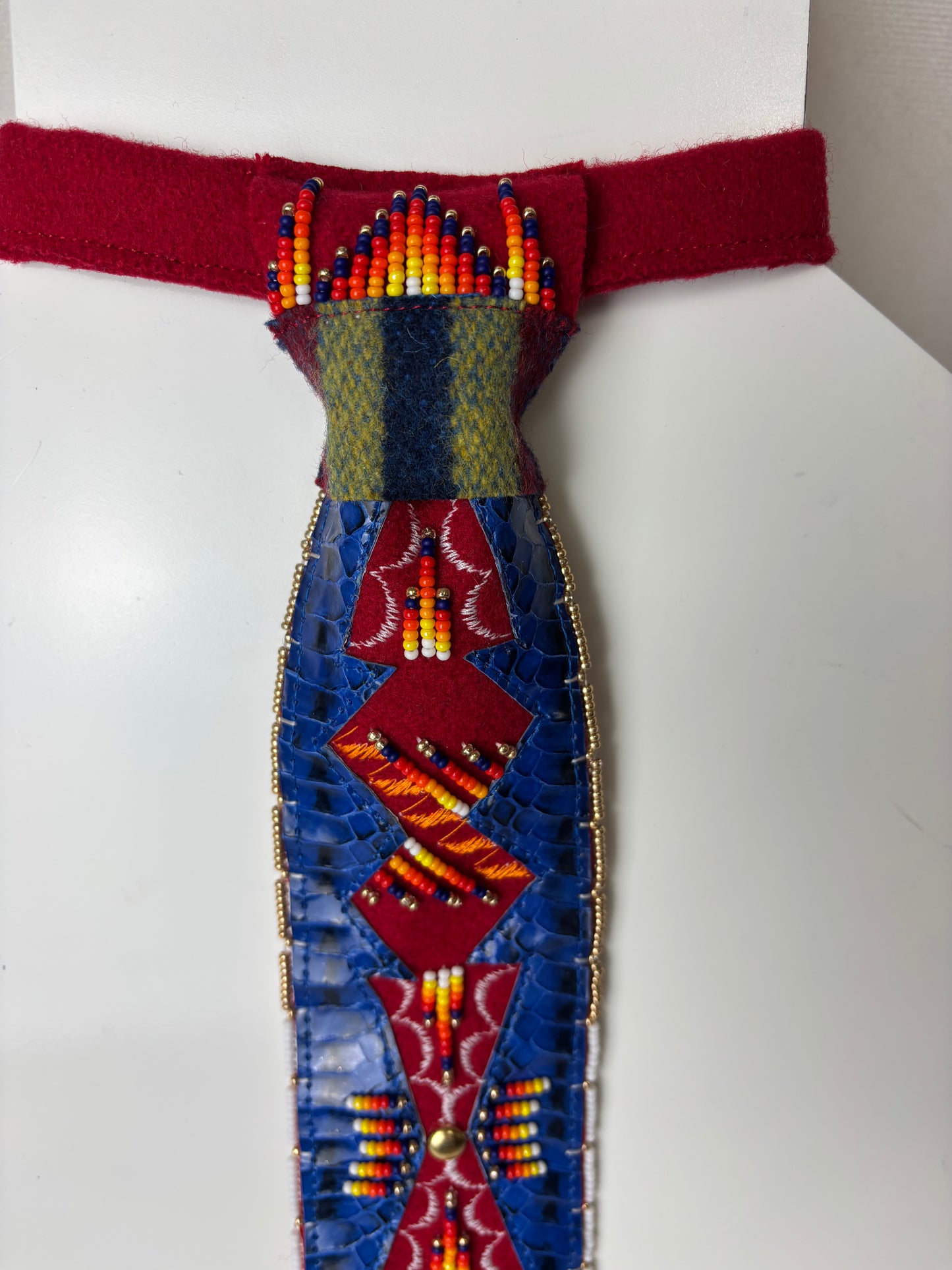 Snake Skin Appliqué Necktie