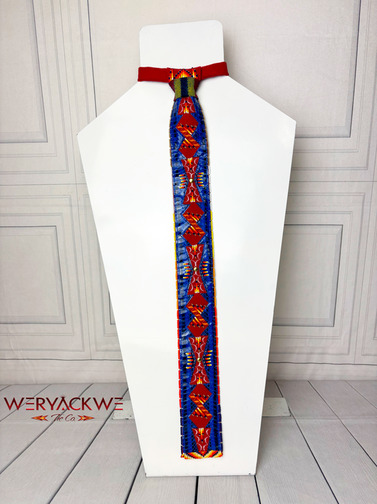 Snake Skin Appliqué Necktie