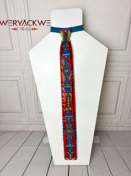 Snake Skin Appliqué Necktie